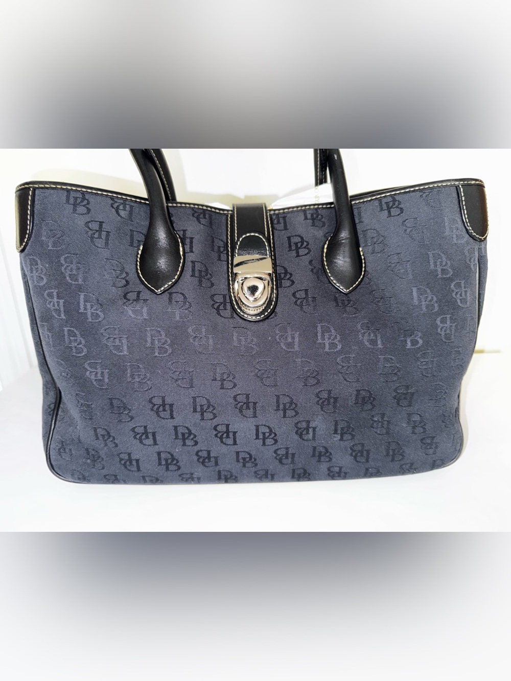 Vintage Dooney & Bourke double handle tote - Picture 2 of 13